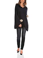 La Bella Donna Poncho Claire (Azul Marino)