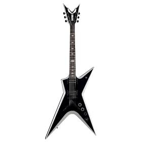 Dean Stealth Electric Guitar with Case (Two Tone Silver Blast)
