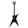Dean Stealth Electric Guitar with Case (Two Tone Silver Blast)