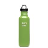 Klean Kanteen 27-Ounce Classic Loop Cap Stainless Steel Water Bottle, Be Green
