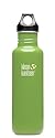 Klean Kanteen 27-Ounce Classic Loop Cap Stainless Steel Water Bottle, Be Green