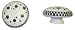 Big Wooden Knob with Black and White Dots