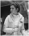Star Wars Concerned Leia Black and White Print