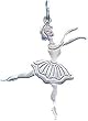 Sterling Silver Ballerina Charm