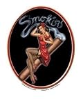 Michael Landefeld - Smokin Pin-up Girl On a Cigar - Sticker / Decal