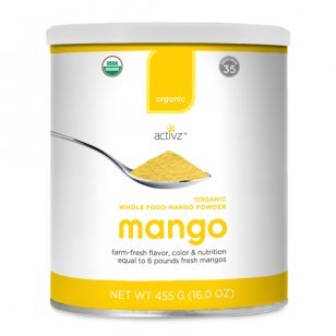 Organic Whole Food Mango Powder by Activz - 16 oz.