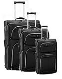 Delsey Helium 250GX 3PC Set - Black