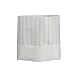 San Jamar H049 Non Woven Fiber Disposable Pinstripe Chef Hat, 8-1/2" Height, White (Pack of 50)