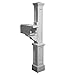 Mayne 5809-WH Rockport Single Mailbox Post, White