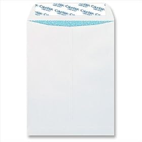 New-Columbian CO926 - Grip-Seal Security Tinted Catalog Envelopes, 9 x 12, 28lb, White Wove, 100/Box - WEVCO926