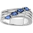 14K White Gold Iolite Ring