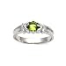 Jewelry : Sterling Silver Baby Ring with Peridot CZ - Sizes: 1-4