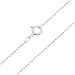 Sterling Silver 1mm Ball Chain With Spring Ring Clasp - 18 Inches