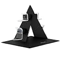 KONNET PS3 and Xbox 360, Xbox Elite, Xbox Slim Power Pyramid Charger - Charging and Storage Dock for Game Controllers (Black)