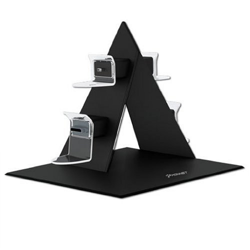 KONNET PowerPyramid PS3/XBOXコントローラー用充電器 ブラック KN-9901