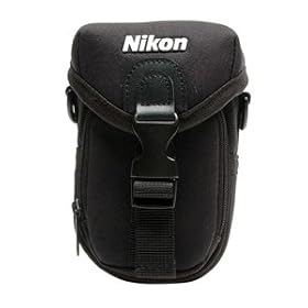 Nikon Coolpix Carrying Case (Model 4800-5625) + Cameta Microfiber Cleaning Cloth - for - [L-Series] - L14, L15, L18, L19 & L20 - [P-Series] - P3, P4, P50, P60, P5000, P5100 & P6000 - [S-Series] - S6, S7c, S9, S50, S50c, S51, S51c, S52, S52c, S60, S200, S210, S220, S230, S500, S510, S520, S550, S600, S610, S610c, S620, S630, S700 & S710 Digital Cameras