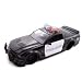 Jada Toys 1/24 Scale Diecast Heat Series 2007 Shelby Gt-500 Police CAR with Police Lights in Color Black and White