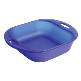 Anchor Hocking Premium Frost 8 Inch Square Cake Brownie Baking Dish, Cobalt Frost by Anchor Hocking