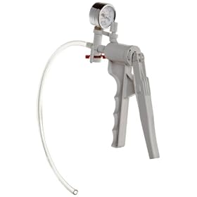 American Educational 7-206-1 Hand Operated Vacuum Pump with Gauge: Industrial &amp; Scientific