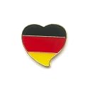 Patrioten Herz DEUTSCHLAND Sport Fan Trend Metall Button Pin Pins Anstecker 380