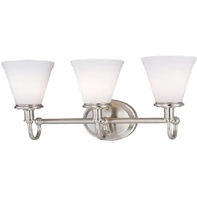 Lite Source LS-16653PS-FRO 3-Lite Wall Lamp by Lite Source