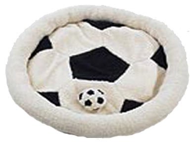 Bark Like Beckham Soccer Shape Pet Dog Cat Bed - Perfect for World Cup & Soccer Fan