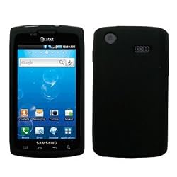 Black Silicone Case / Skin / Cover for Samsung Captivate SGH-I897