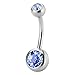 Lot of 10 Value Pack Assorted Stainless Steel Belly Button Ring Body Jewelry Piercing Ring BarBell Gift Set