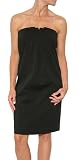 Poleci Women's Tuck Strapless Dress in Black