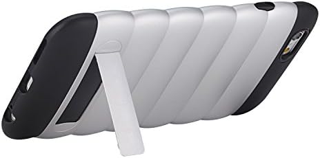 Ultra Slim iPhone 6 Protective Caterpillar Bumper Case with Kickstand (4.7 Inch) By UGAME, Heavy Duty Dual Layer Hybrid Soft TPU and Plastic Shockproof 4.7 Inch Cover for Apple iPhone 6/6S (gray)