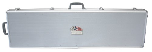 T.Z. Case International 2Nd Amendment Double Scope Rifle/Shotgun Case, Silver, 53-Inch