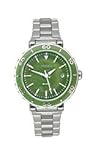 IMAGE OF Fossil Women's AM4281 Core Quartz Stainless Steel Green Dial Watch