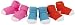 Elegant Baby 3-Pack Baby Socks Brights Girl