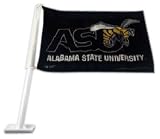 Alabama State Hornets Black Background Car Flag
