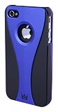 CaseCrown Exo Case for Apple iPhone 4 and 4S (AT&T, Sprint, & Verizon compatible) - Blue/Black