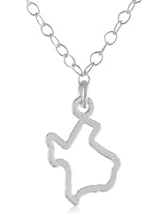 Kris Nations "State Pride" Small State Outline Overlay Necklace, 18"
