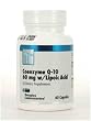 Coenzyme Q-10 60mg w Lipoic Acid Capsules #60