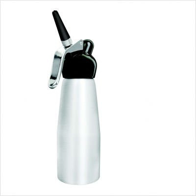 Dessert Chef 1 Pint Cream Whipper in Silver Stainless Steel Dessert Chef 1 Pint Cream Whipper in Silver Stainless Steel