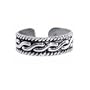 Antique Finish Sterling Silver Toering Toe Ring