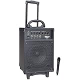 PYLE-PRO PWMA330 - 300 Watt VHF Wireless Battery Powered PA System W/Echo