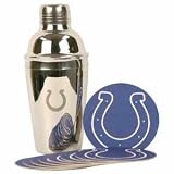 Indianapolis Colts Drink Shaker and Coasters (8)