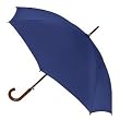 Shedrain, Traditional Wood Shaft Stick Umbrella, Navy