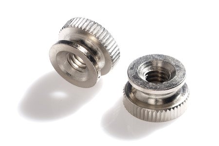 Nickel Plated Brass Thumb Nut with Knurled Edge