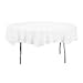 Creative Converting 923272 Octy-Round Paper Table Cover, 1-Ply, White (Pack of 12)