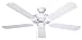 Ellington ELN52WW5 52-Inch Energy Star Five-Blade Ceiling Fan, White