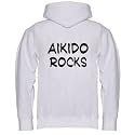 Aikido Rocks Adult Zippered Hooded (Hoody Hoodie) Sweatshirt Fleece Jacket (Various Colors Avail)