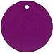 Tesla Purple Plate - Round Pendant