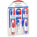 SpinBrush-Crest Powered Oral Care, 2 handles/4 heads