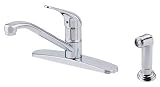 Danze D403612 Melrose Single-Handle Kitchen Faucet with Lever Handle and Spray, Chrome