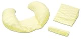 The CozyMe Pillow, Nursing And Infant Development Pillow, Yellow Gingham